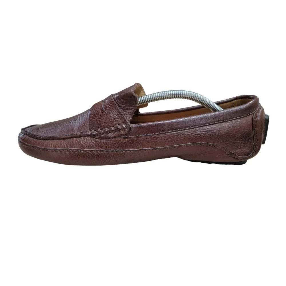 Mercanti Fiorentini Relax Men's Brown Leather Driving Loafers Shoes Size ‎ 11 M
